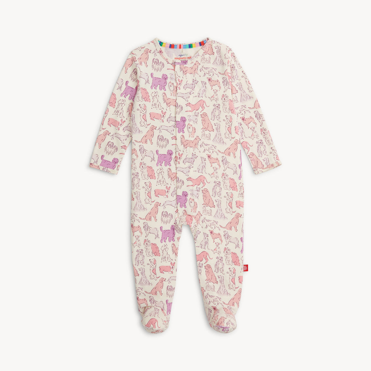 RightFit Footie - It's a Paw-ty Pink