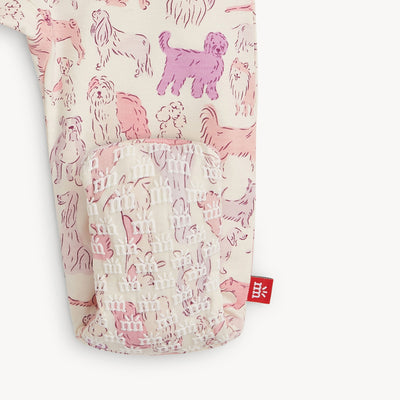 RightFit Footie - It's a Paw-ty Pink