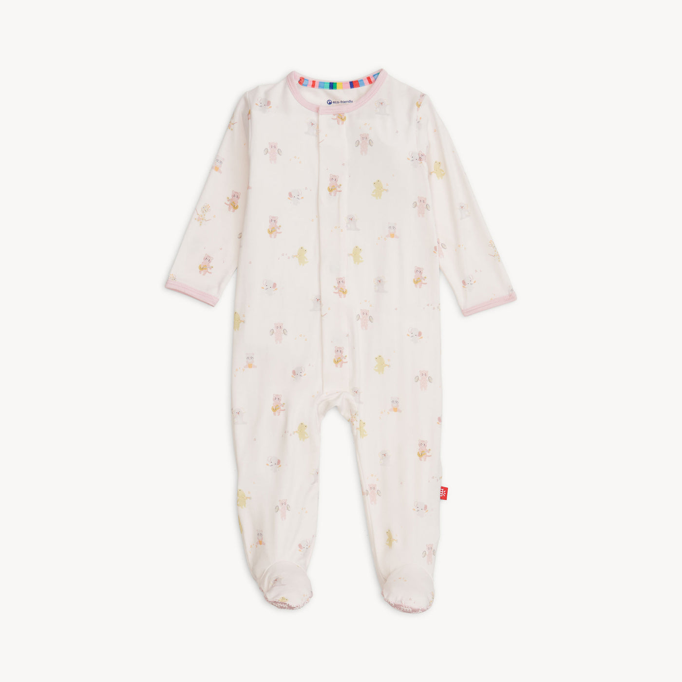 Modal Footie - Baby Beats Pink