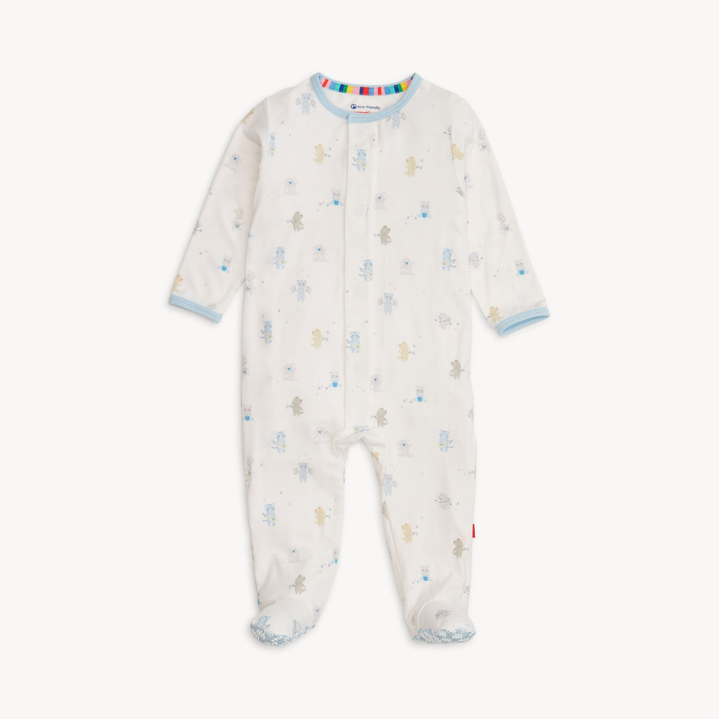 Modal Footie - Baby Beats Blue