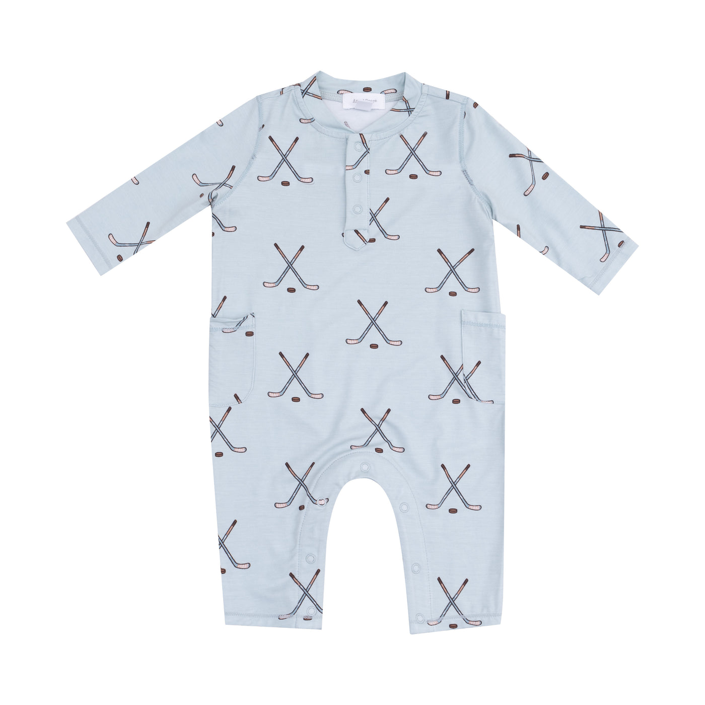 Henley Romper - Hockey - Stone Blue