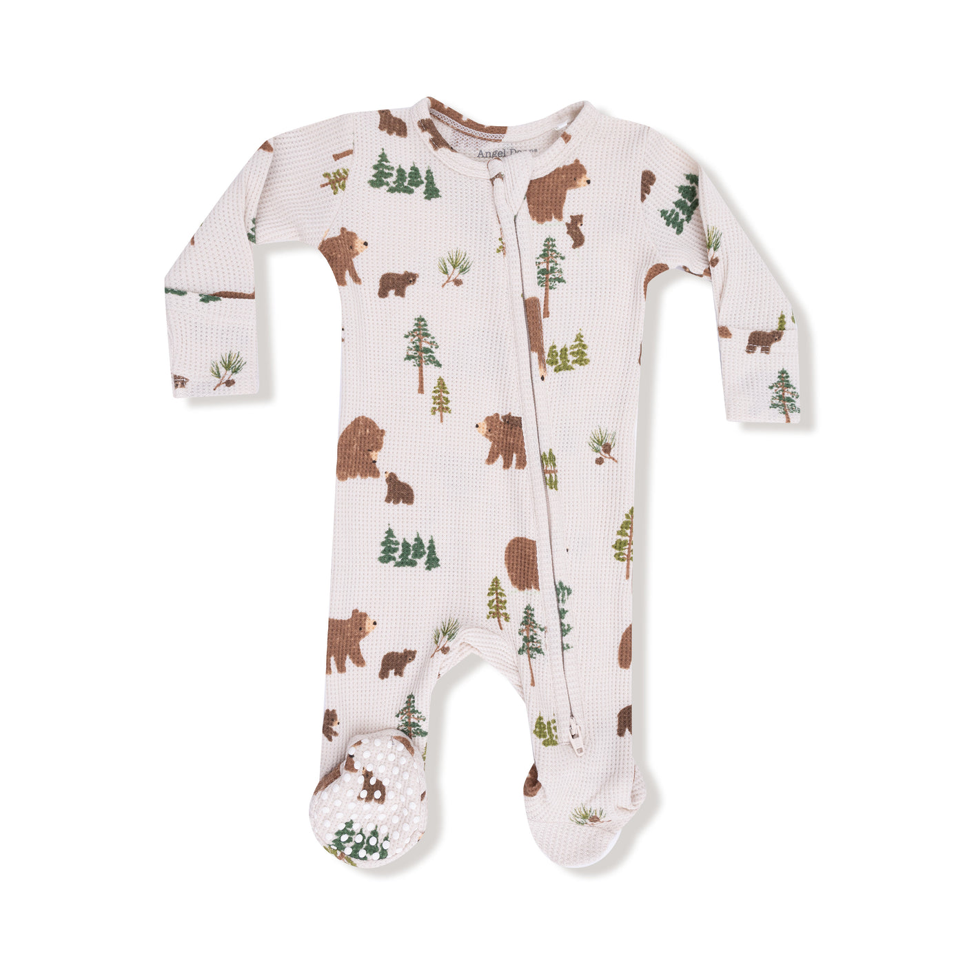 Zipper Footie - Sweet Brown Bears