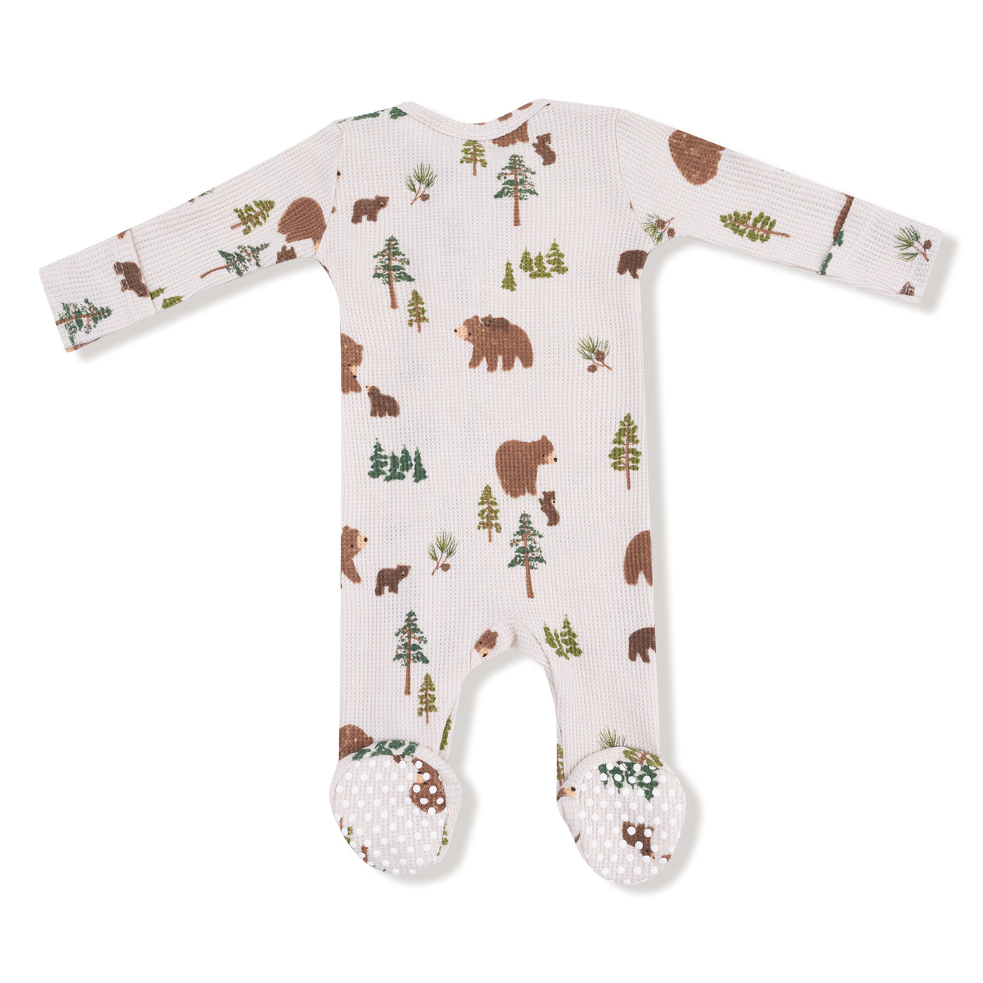 Zipper Footie - Sweet Brown Bears