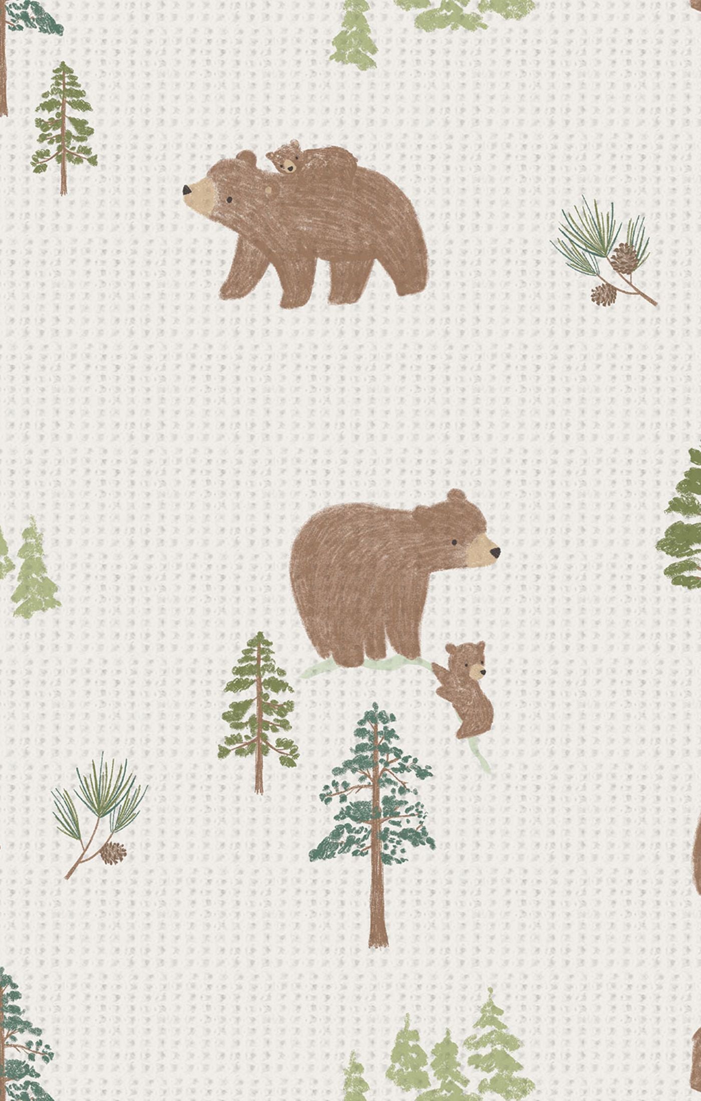 Zipper Footie - Sweet Brown Bears