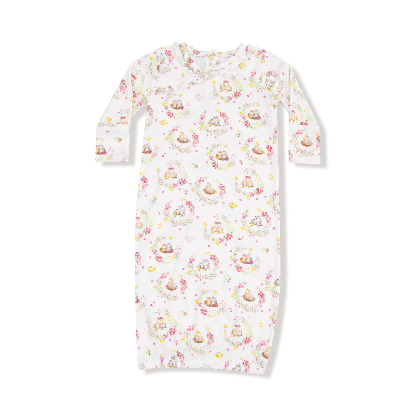 Kimono Gown - Floral Owl Families