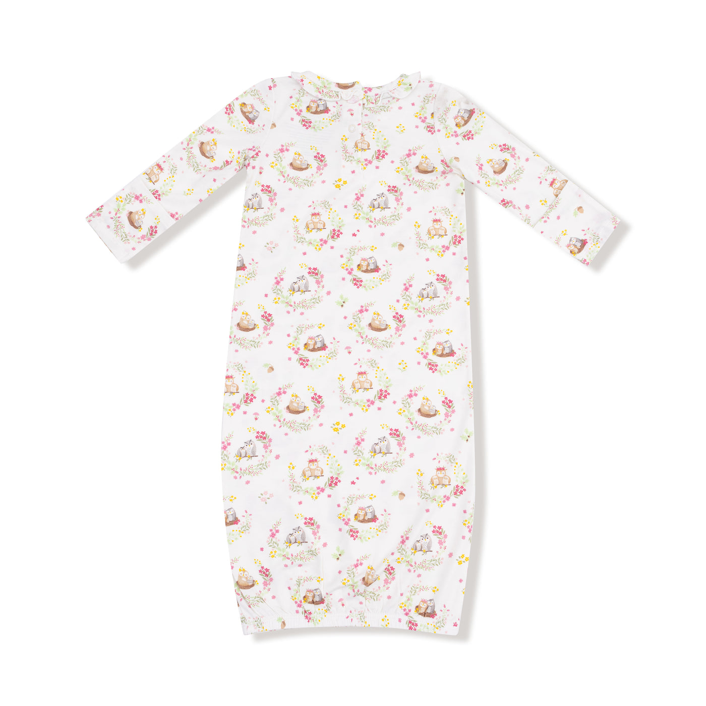Kimono Gown - Floral Owl Families