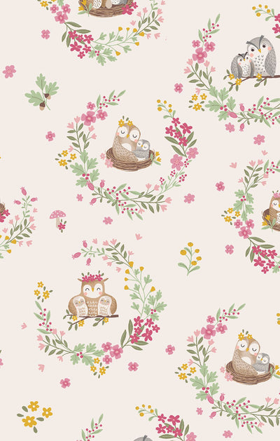 Kimono Gown - Floral Owl Families