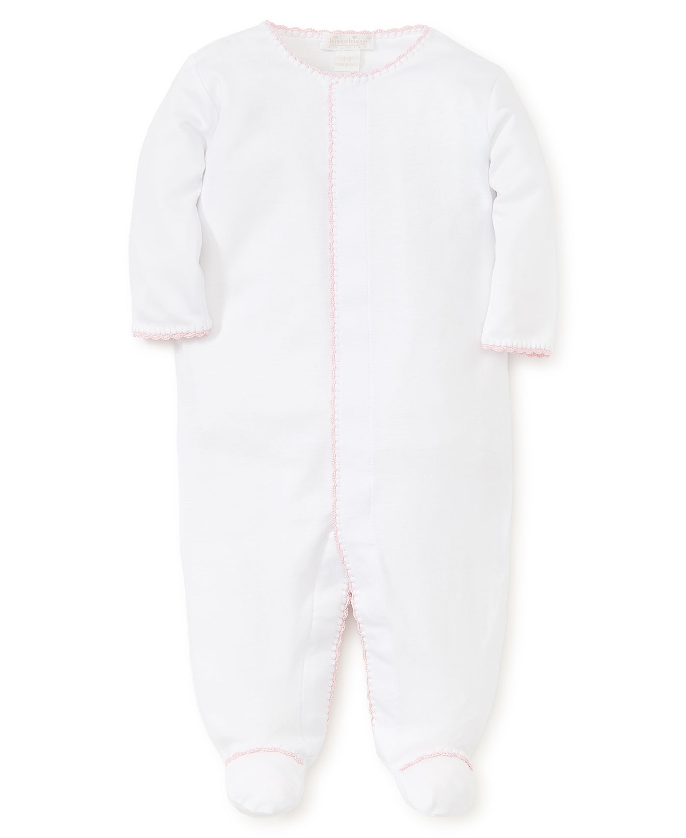 Premier Basics Footie - White/Pink