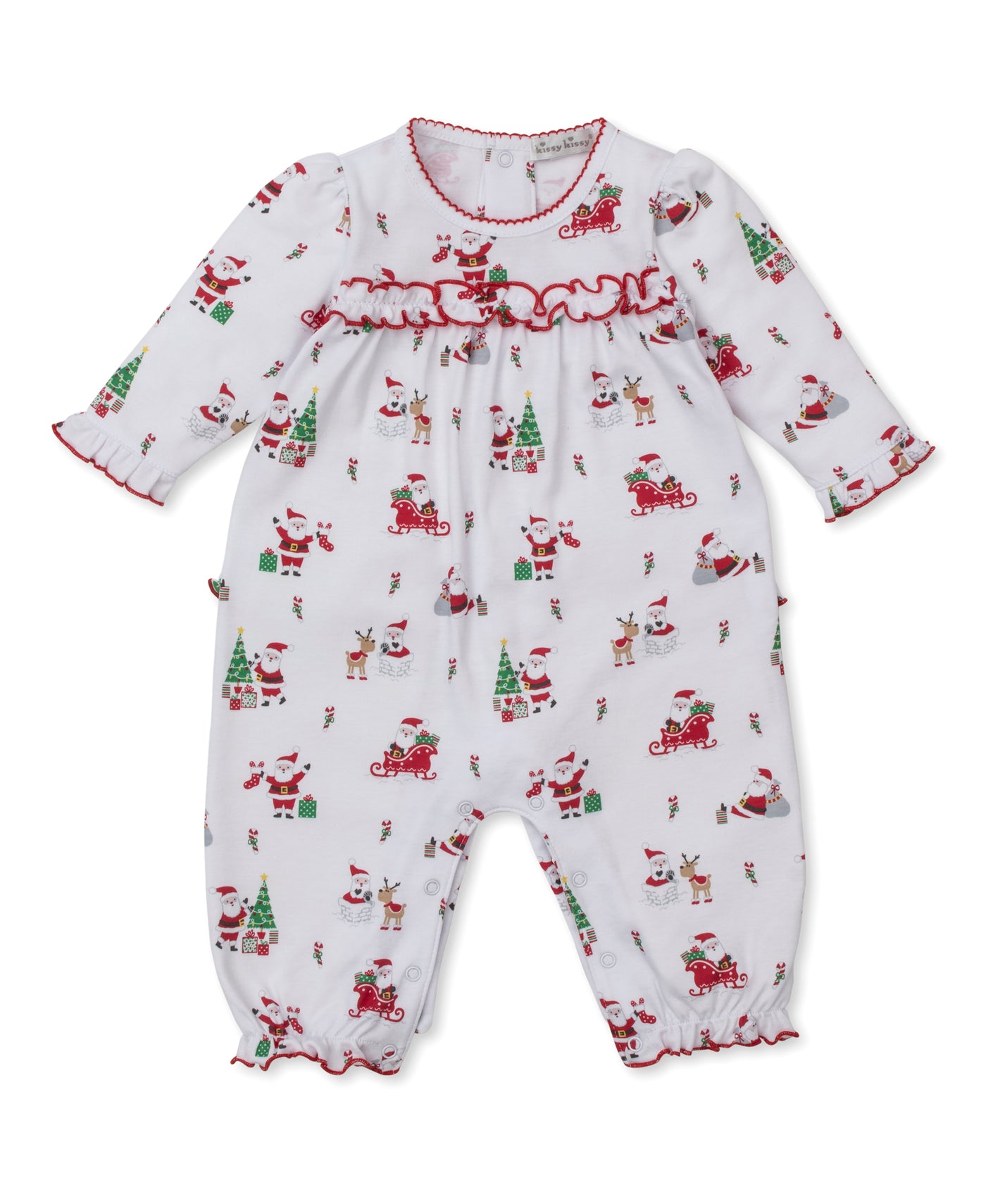Rufflle Playsuit - Christmas Capers