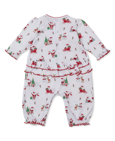 Rufflle Playsuit - Christmas Capers