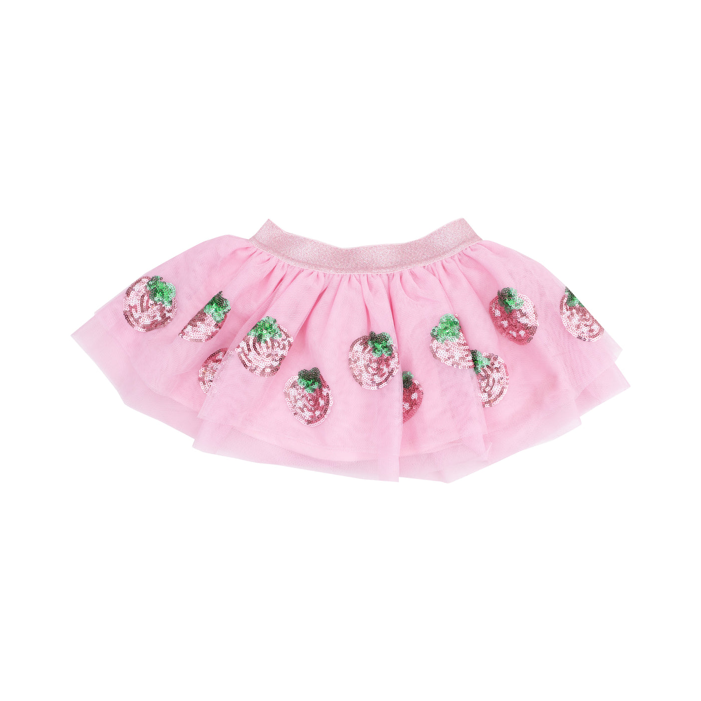 AD Strawberry Swiss Dot Tutu Skirt