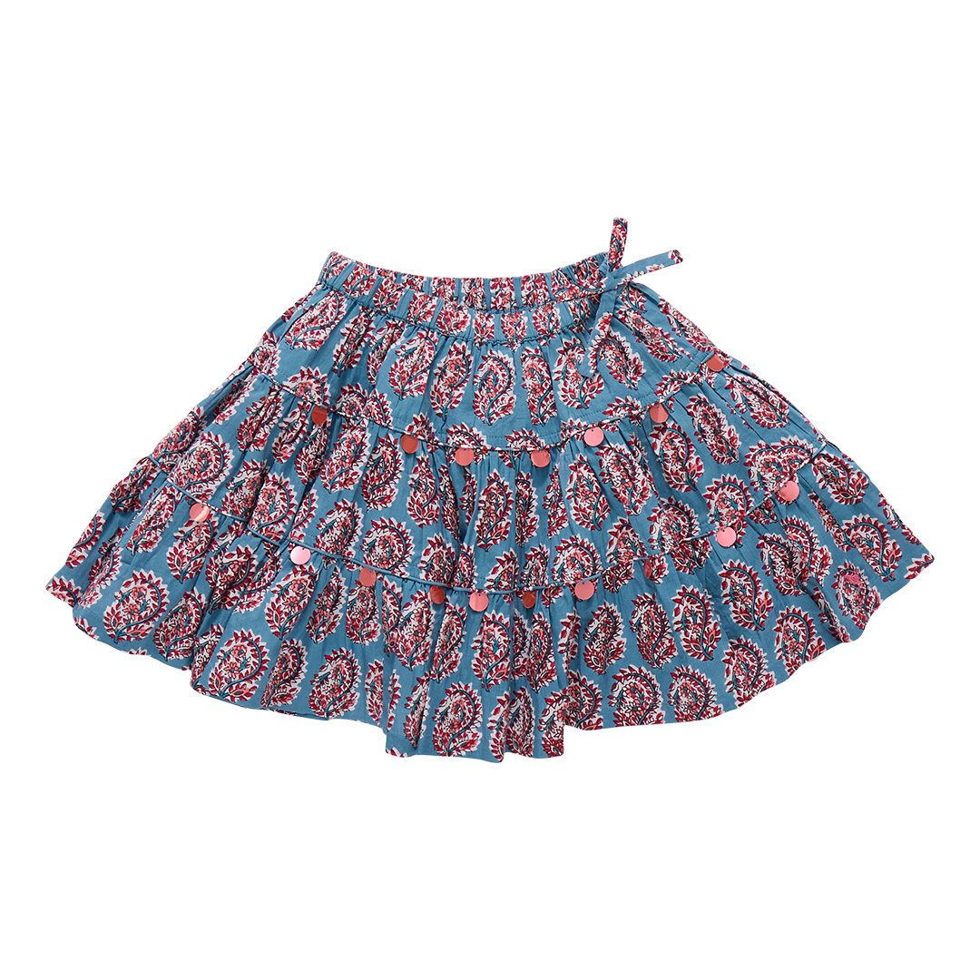 Allie Skirt  - Blue Paisley