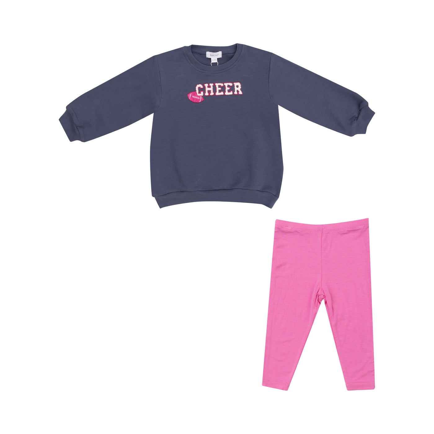 AD Football Sweatshirt & Pink Rib Legging