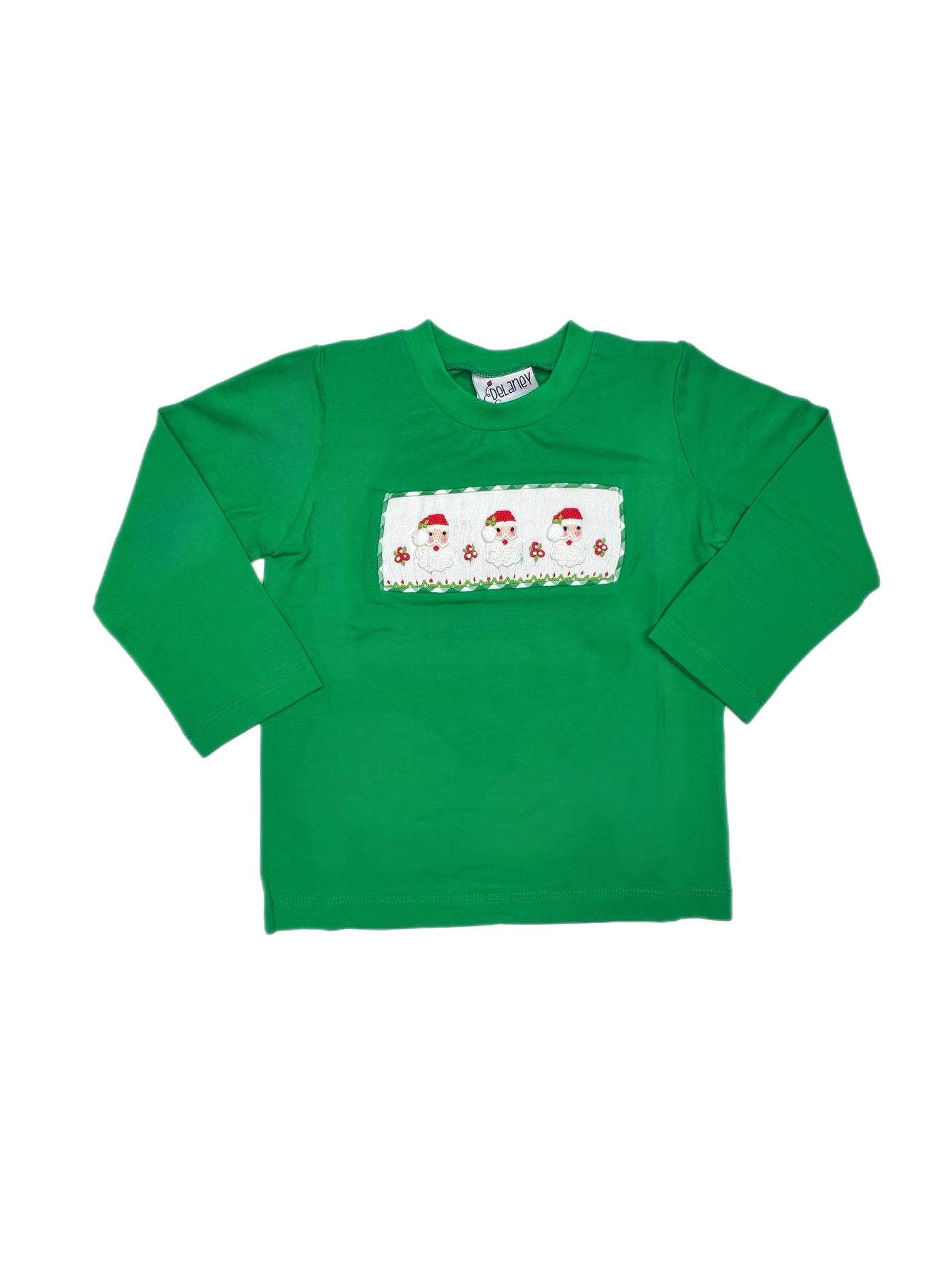 Delaney Smock Santa Head L/S Shirt