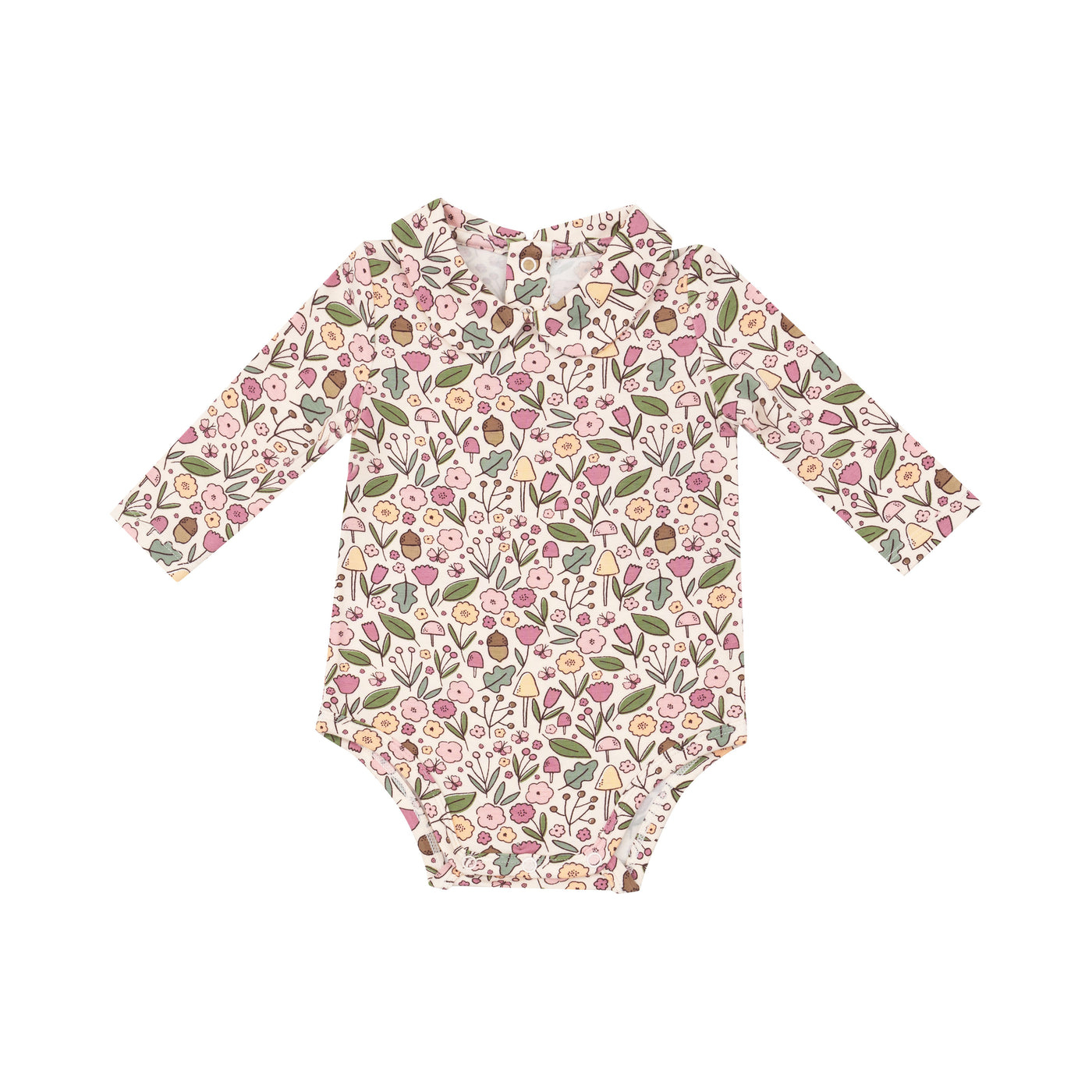 Angel Dear Collar Bodysuit Acorn Floral