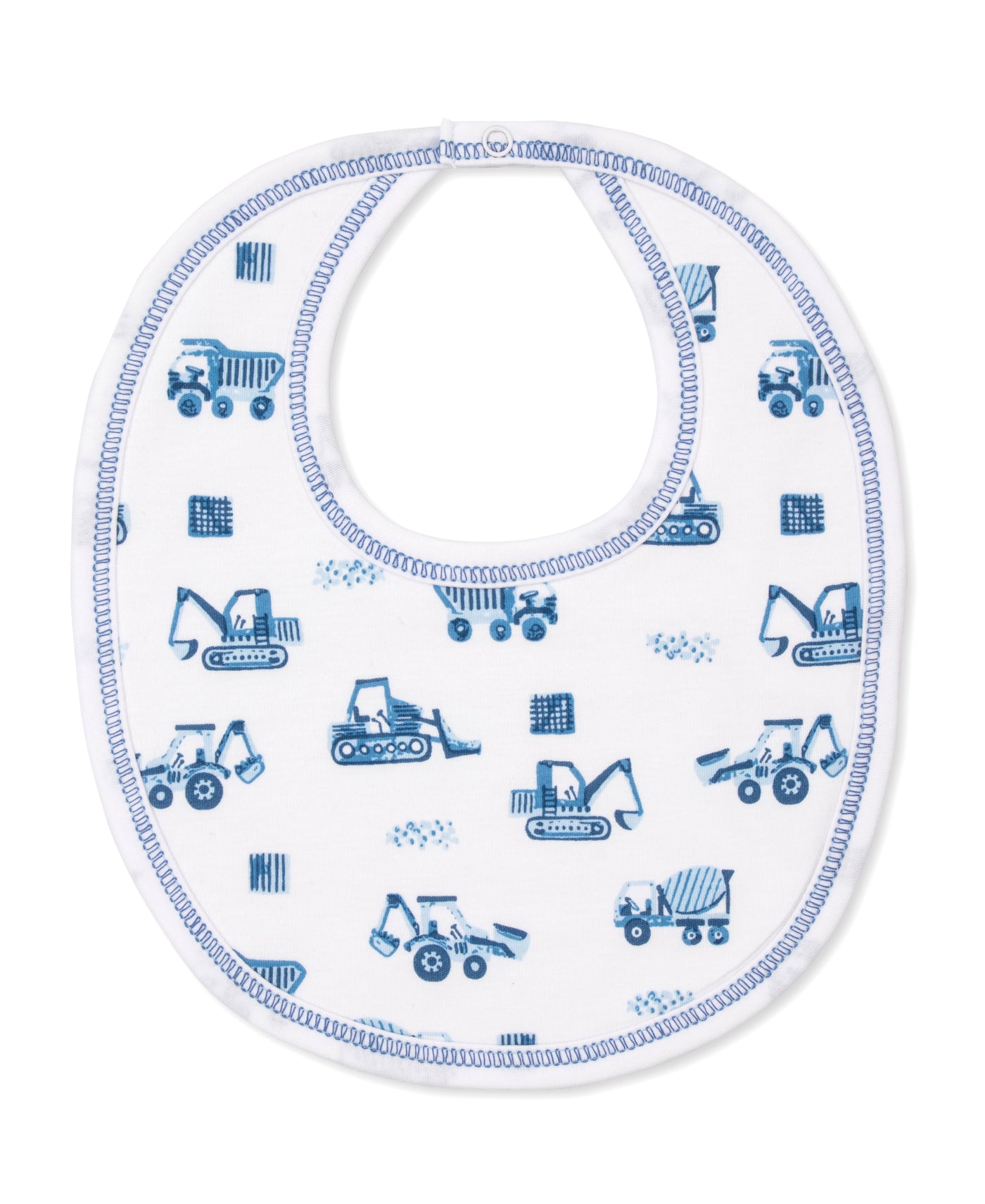 Kissy Print Bib Construction Trucks