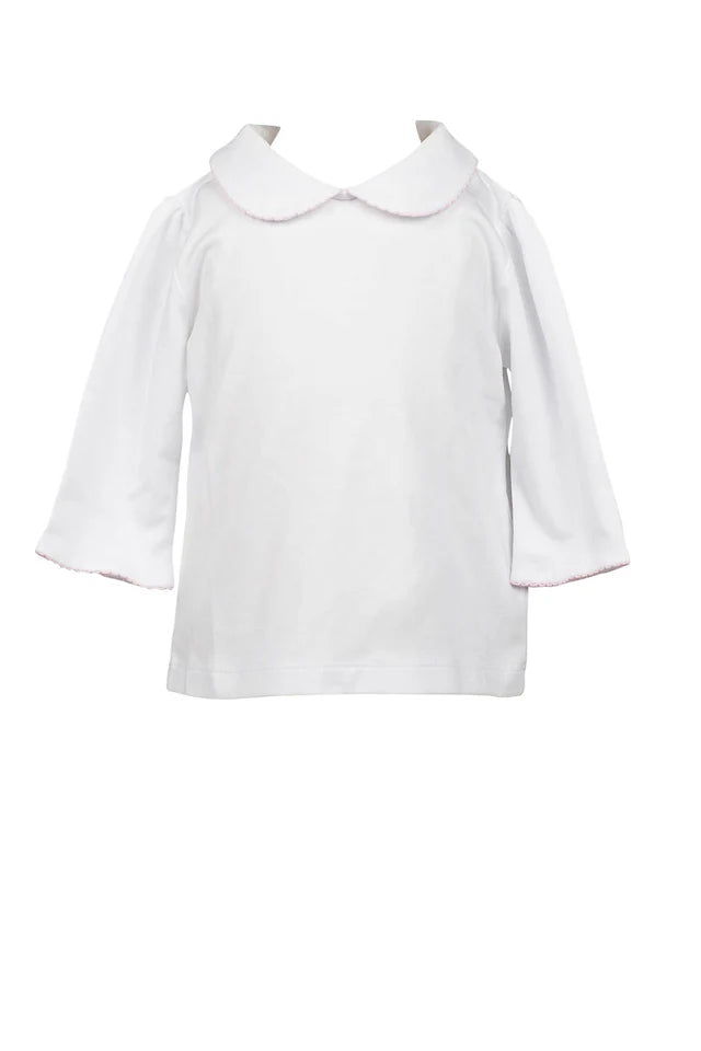 Peter Pan Shirt w/ Pink Trim
