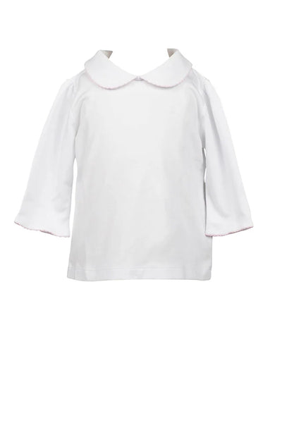 Peter Pan Shirt w/ Pink Trim