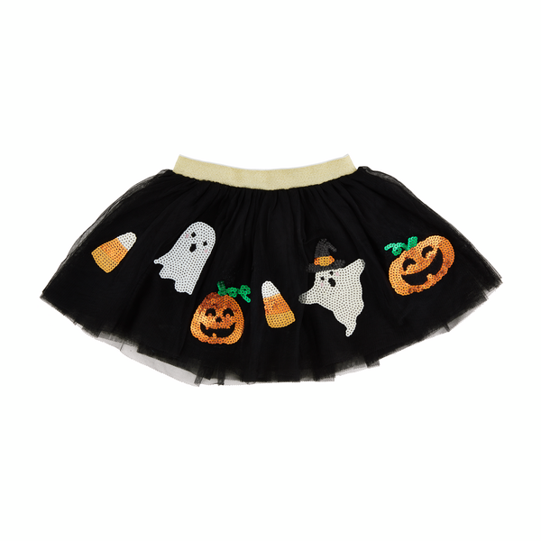 Mudpie Black Halloween Sequin Tutu