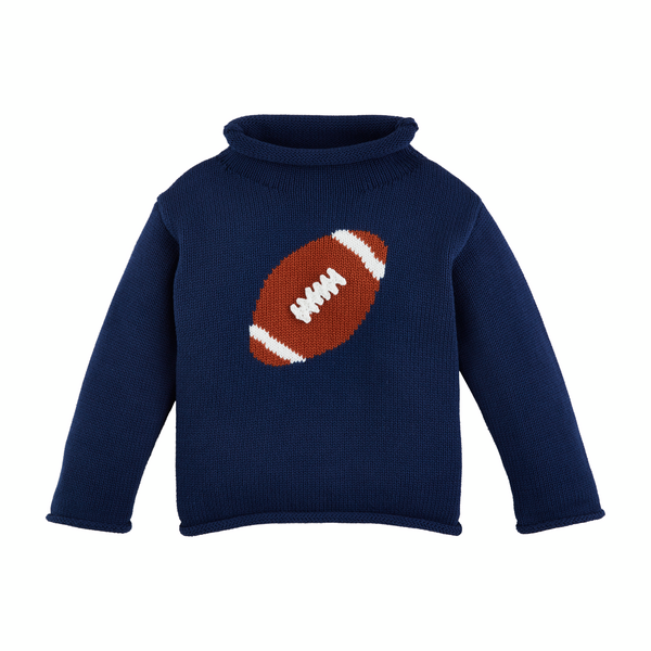 Mudpie Football Rollneck Sweater