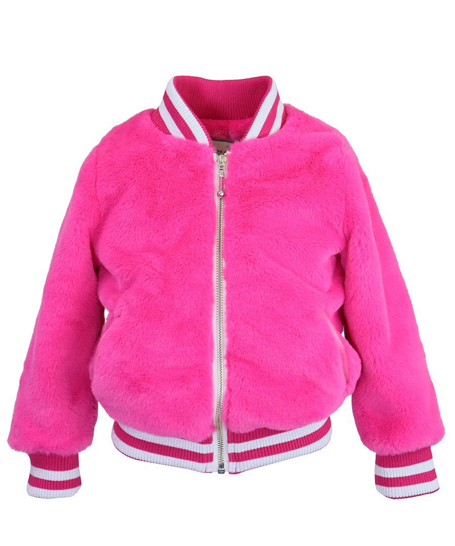 Hot Pink Puff Varsity Jacket