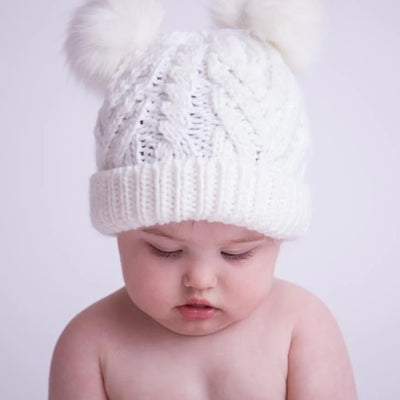 Fluffer Beanie Hat - Winter White