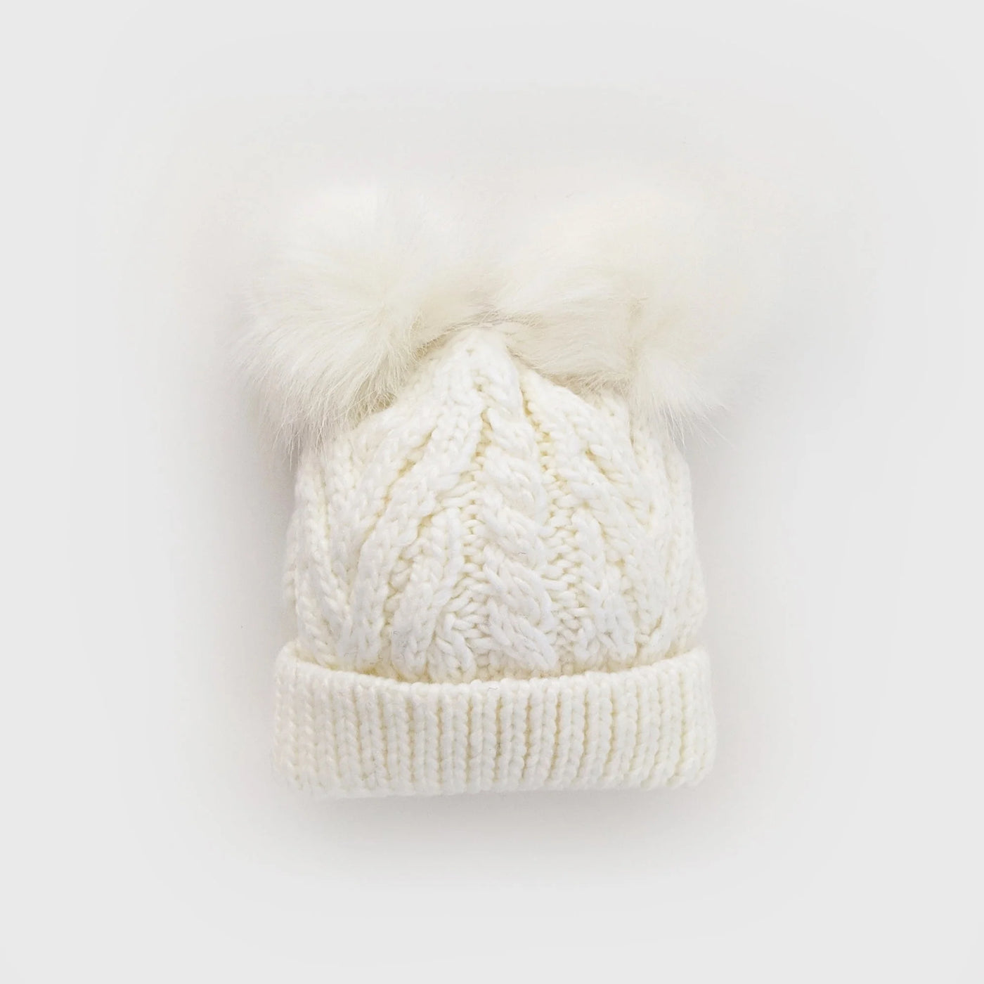 Fluffer Beanie Hat - Winter White