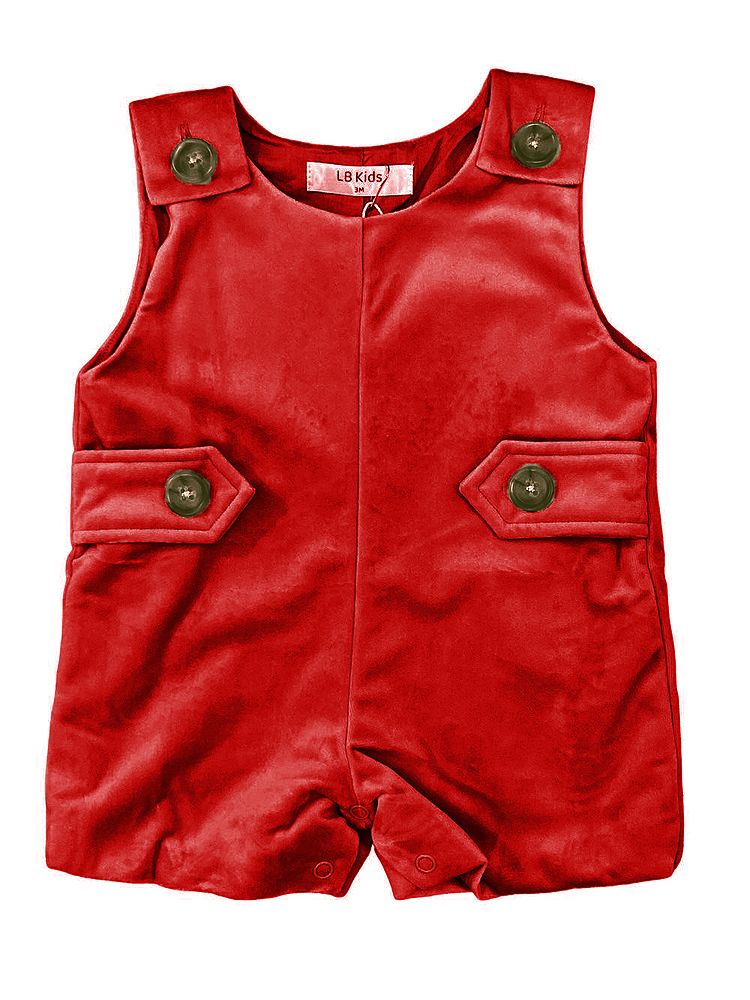 Lulu Bebe Pete Red Velvet Shortall