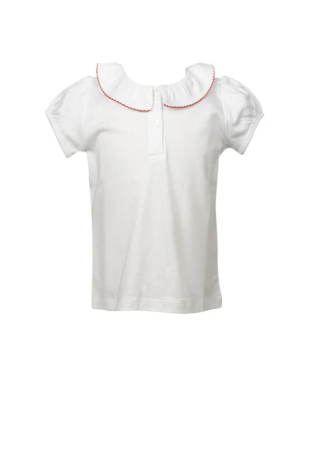 Peter Pan Shirt w/ Red Trim