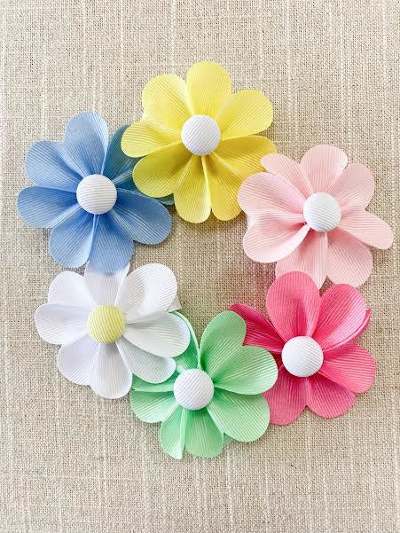 Wee Ones Flower Button Bow