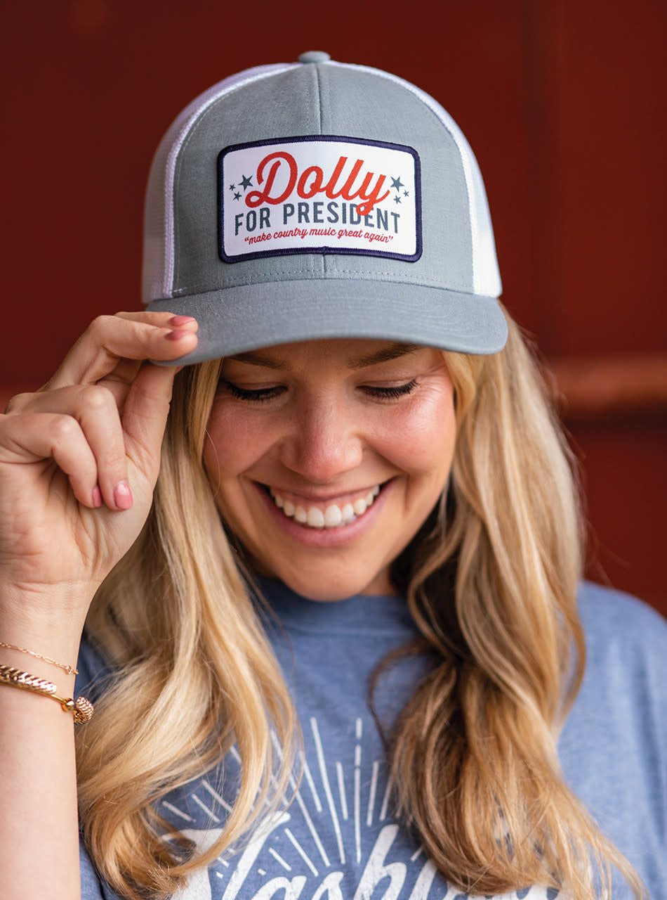 Dolly for President Patch Trucker Hat